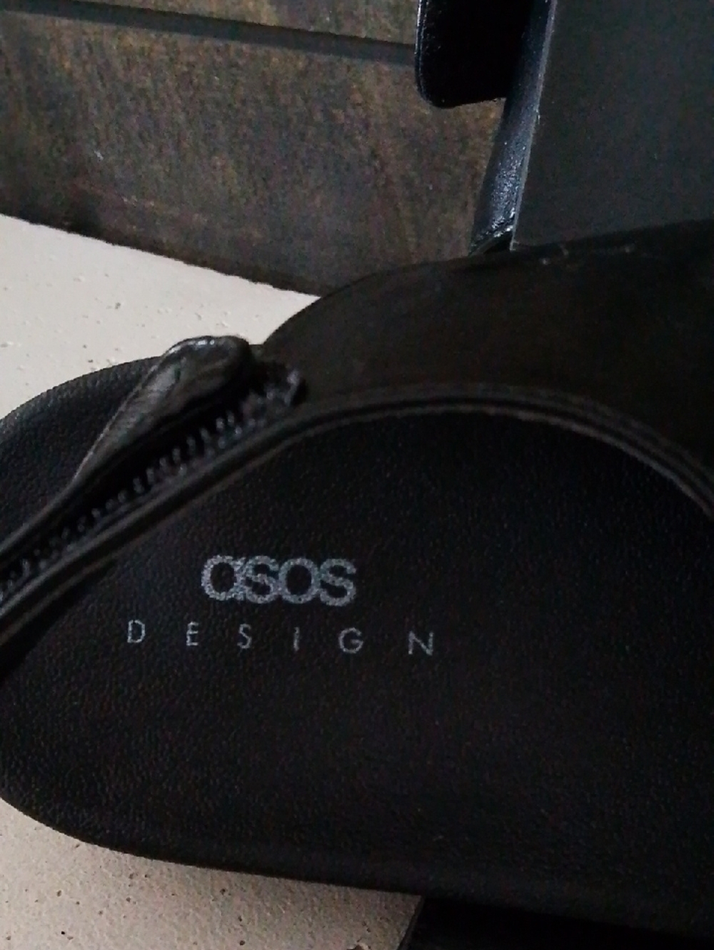 ASOS Black Double-Strap Buckle Sandals - Picture 4 of 5
